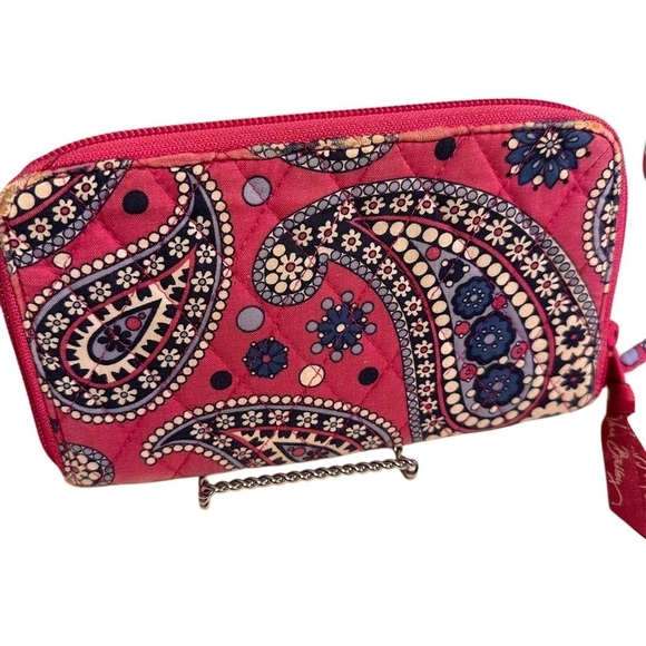 Vera Bradley Bowler, Tech, Double ID & Zip Around Wallets Set in Boysenberry - Picture 13 of 16